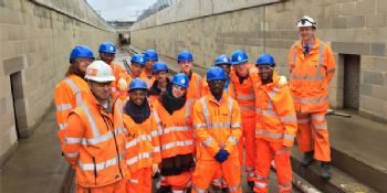 Crossrail visited by 'Budding Brunels'