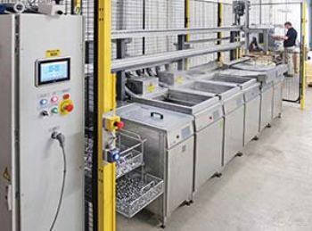 Multi-stage ultrasonic cleaning