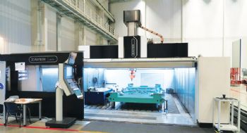 Large five-axis machine for ATB