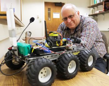 Language-learning wheeled robot