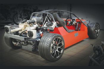 University engineers work on electric sports car