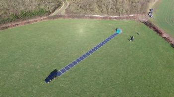 Roll-up solar panels power Flat Holm