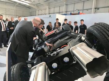 Electric-motor production facility for EVs opens