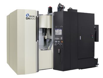 Trunnion-type five-axis machining centre