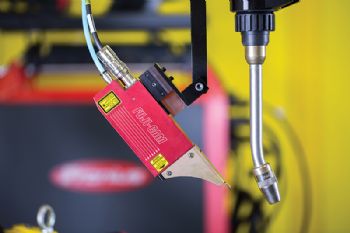 Welding quality improved with laser-guided camera