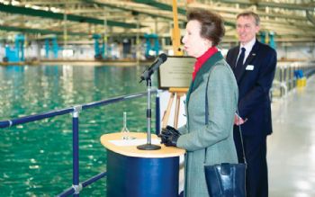 Princess Royal rededicates Haslar Ocean Basin