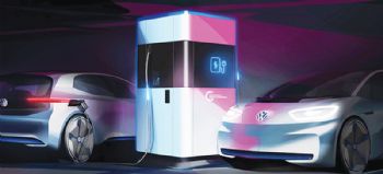 VW offers first glimpse of charging station