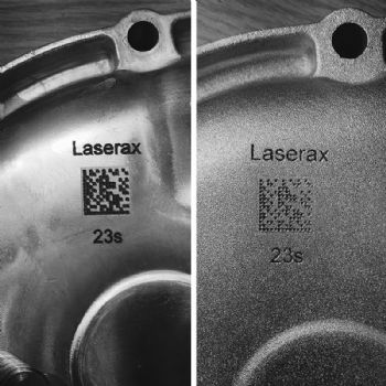 Shotblast-resistant laser marking 