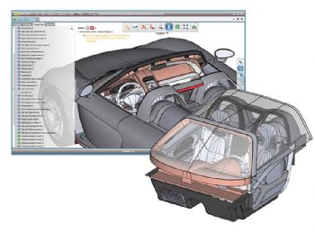 Optimised handling of large 3-D CAD models