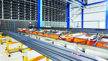 On-site production of steel warehouse cassettes 