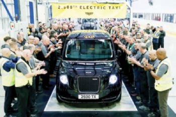 LEVC reaches electric-taxi milestone