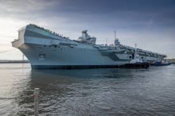 UK’s second new aircraft carrier sets sail