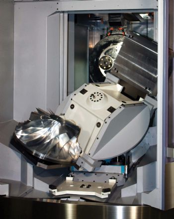 Five-axis HMC with pallet changer