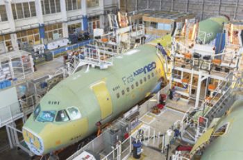 Airbus A320-neo in final assembly