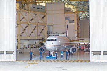 Embraer rolls out first improved E175
