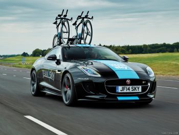 Jaguar support for Team Sky 