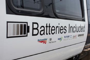 Battery-powered train milestone