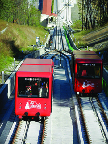 UK firm installs South Korean funicular railway