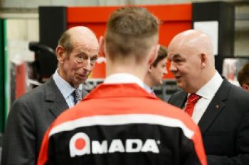 Duke of Kent visits Amada UK