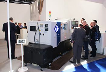 Sliding-head lathes pull the crowds at MACH