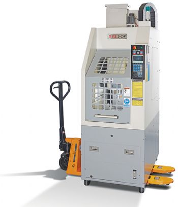 Cross-section of XYZ machines on display