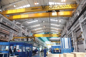 Street Crane installation at Hayward Tyler