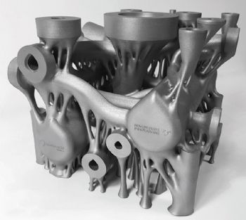 Metal powders, parts and machines aligned