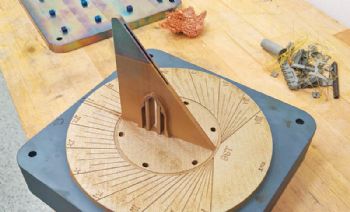 3-D printed sun-dial finds a place to shine