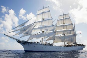 Ship harnesses the wind to recharge its batteries