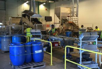 Battery recycling plant extended with upgrade