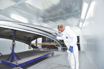 New spray booth and equipment for Norco