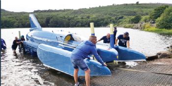 Isle of Bute welcomes iconic Bluebird hydroplane