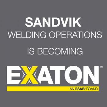 Esab rebrands Sandvik’s welding-consumables