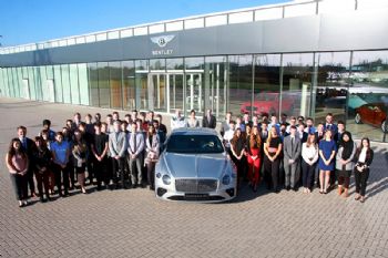 New apprentices at Bentley Motors