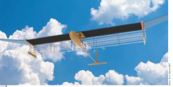 Ion-drive space engine used on an aircraft