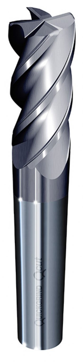 Variable-flute end mill