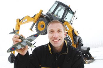 JCBs dig for Spitfires in Burma