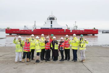 ‘Float off’ on the Mersey for new Red Funnel ferry