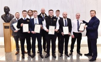 JCB celebrates contracts for apprentices