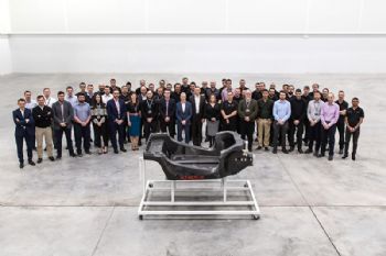 Prototype chassis leaves MCTC in Sheffield