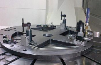 Effects of centrifugal force on hydraulic clamping