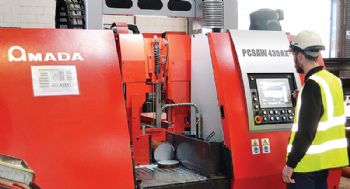 ‘Pulsating’ sawing technology at Barrett Steel Ltd