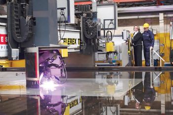 Steel-cutting ceremony for HMS Cardiff