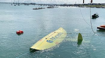 Minesto back in the water at Holyhead Deep