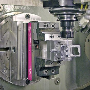 Fixed-jaw vices for five-axis machining