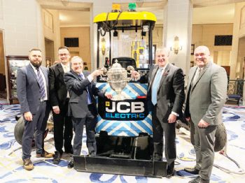 Electric mini-digger charges off with award