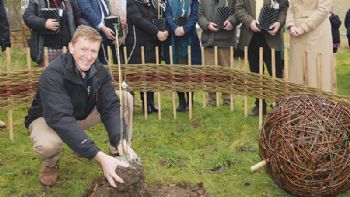 Tim Peake plants trees grown from ‘Pips in Space’