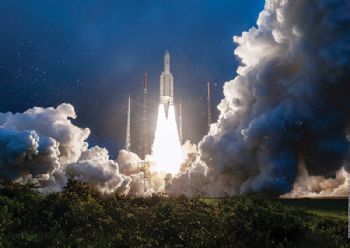 Ariane 5 orbits two satellites  