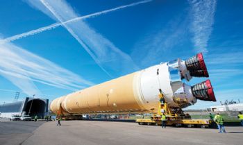Boeing rolls out first Space Launch System
