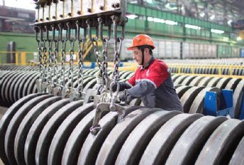 OMK sets a record for train wheel production